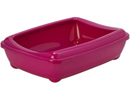 Moderna Туалет для котів з бортиком Arist-o-Tray Large 50х38х14 см яскраво-рожевий