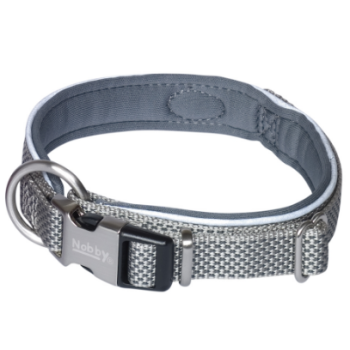 Nobby Нашийник для собак Classic Preno Royal L-XL 2,5-3,5х54-65 см сірий