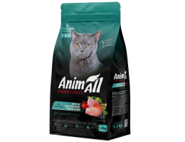 AnimAll Cat Сухий корм для стерелізованих котів Курка та ягня 1,5 кг