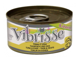 Vibrisse Консерва для кошенят Тунець та яйця 70 г