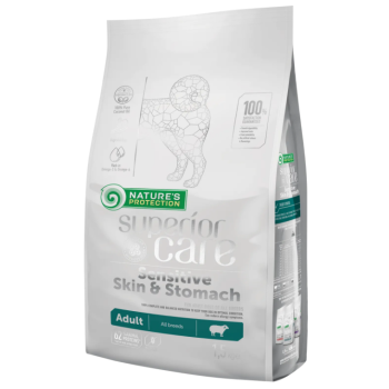 Nature\'s Protection Сухой корм для собак All Breeds Superior Care Sensitive Skin & Stomach Ягнёнок 1,5 кг