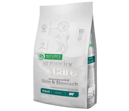 Nature\'s Protection Сухой корм для собак All Breeds Superior Care Sensitive Skin & Stomach Ягнёнок 1,5 кг