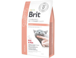 Brit GF VetDiets Renal Сухой корм для котов Яйцо и горох 2 кг