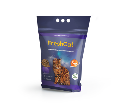 Fresh Cat Наполнитель древесный с ароматом хвои 5 кг