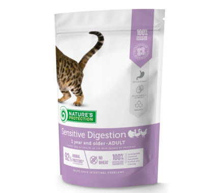 Nature's Protection Сухий корм для котів Sensitive Digestion Adult Птиця 400 г
