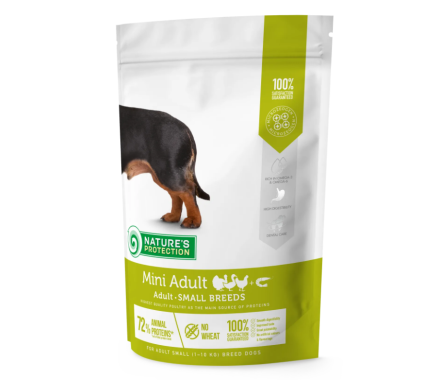 Nature's Protection Сухий корм для собак Mini Adult Small breeds Птиця і Криль 500 г