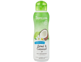 TropiClean Lime & Coconut Шампунь для собак и кошек во время линьки 355 мл