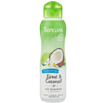 TropiClean Lime & Coconut Шампунь для собак и кошек во время линьки 355 мл