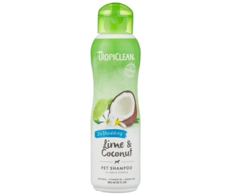 TropiClean Lime & Coconut Шампунь для собак и кошек во время линьки 355 мл