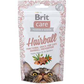Brit Care Ласощі для котів Hairball Качка 50 г
