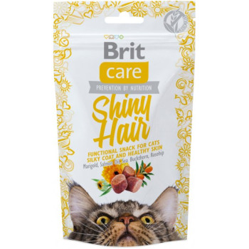 Brit Care Ласощі для котів Shiny Hair Лосось 50 г