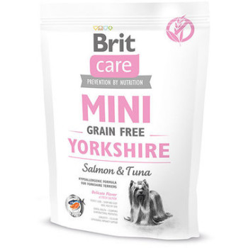 Brit Care Mini Yorkshire Сухой корм для собак Лосось и тунец 400 г