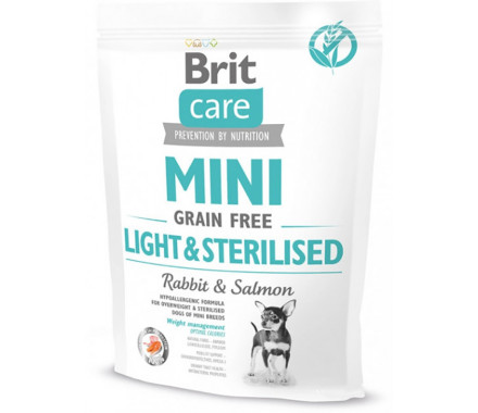 Brit Care Mini Light Sterilized Сухой корм для собак Кролик и лосось 400 г