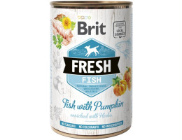 Brit Fresh Консерва для собак Рыба и тыква 400 г