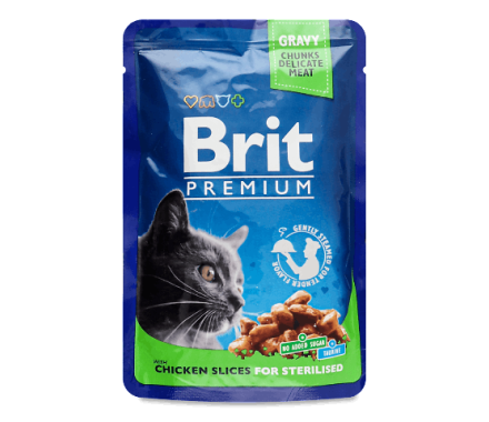Brit Premium Sterilized Влажный корм для котов Курица 100 г