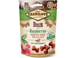Carnilove Лакомства для котов Crunchy Snack Утка и малина 50 г