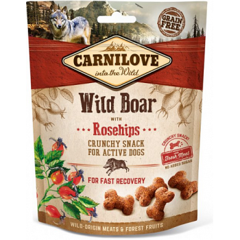 Carnilove Crunchy Snack Лакомства для собак Кабан и шиповник 200 г
