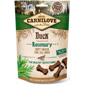 Carnilove Crunchy Snack Лакомства для собак Утка и розмарин 200 г