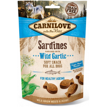 Carnilove Crunchy Snack Лакомства для собак Сардина и дикий чеснок 200 г