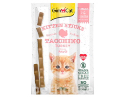 GimCat Лакомства для котят Палочки Kitten Sticks Индейка и кальций 3х3 г
