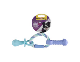 Gimdog toy for dog Dent plus rope ring with a thermoplastic 15 cm