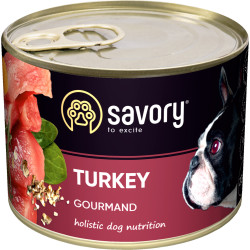 Savory Консерва для собак Індичка 200 г