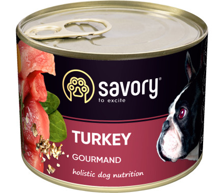 Savory Консерва для собак Индейка 200 г