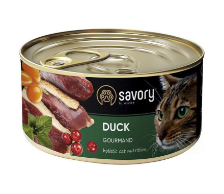 Savory Консерва для котов Утка 200 г