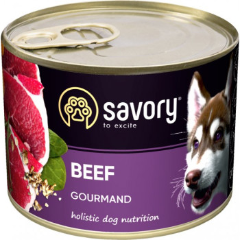 Savory Консерва для собак Говядина 200 г