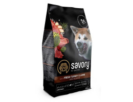 Savory Large Breed Сухий корм для собак Ягня та індичка 3 кг