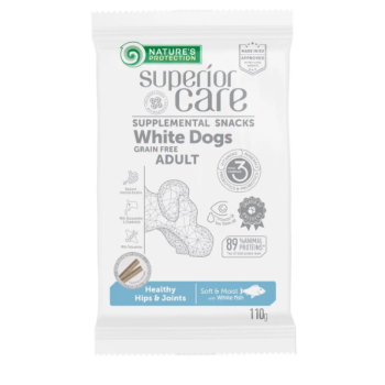 Nature\'s Protection Лакомства для собак Superior Care White Dogs Healthy Hips & Joints Рыба 110 г