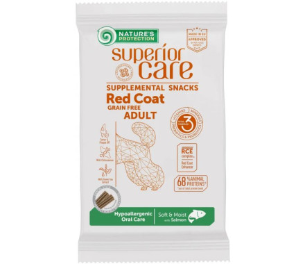 Nature\'s Protection Лакомства для собак Superior Care Red Coat Hypoallergenic Oral Care Лосось 150 г