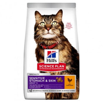 Hill’s SP Сухий корм для котів Adult Sensitive Stomach&Skin Курка 7 кг