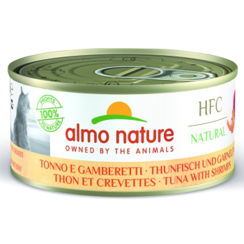 Almo Nature HFC Natural Консерва для котів Тунець та креветки 150 г