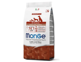 Monge Сухой корм для щенков All breeds Puppy&Junior Ягненок и рис 2,5 кг
