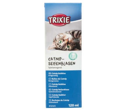 Trixie Іграшка для котів Мильні бульбашки з котячою м'ятою 120 мл