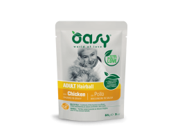 Oasy Вологий корм для котів Hairball Курка в соусі 85 г