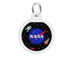 WAUDOG Smart ID Адресник для собак і котів QR-паспорт преміум d 25 мм NASA