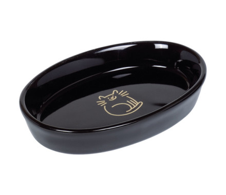 Nobby Миска для котов керамическая Golden Fish Bone 17х2,5 см 120 мл