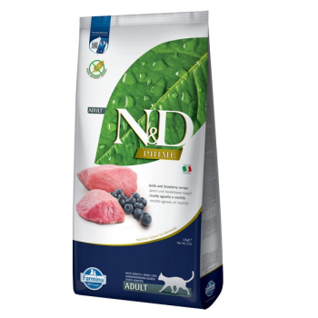 Farmina N&D Prime Grain Free Adult Сухой корм для кошек Ягнёнок и черника 10 кг