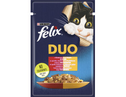 Felix Fantastic Duo Влажный корм для котов Говядина и птица 85 г