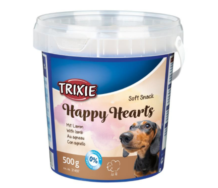 Trixie Ласощі для собак Happy Hearts відро пластик 500 г