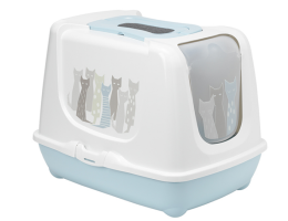 Moderna Туалет для котов закрытый Trendy Cat 50х39,5х37,5 см голубой