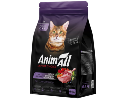 AnimAll Cat Сухий корм для котів Індичка та качка 400 г