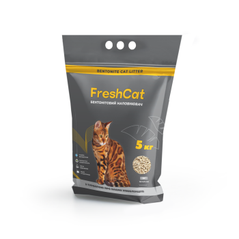Fresh Cat Наполнитель бентонитовый M 5 кг
