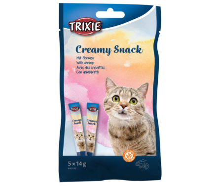 Trixie Лакомства для котов Creamy Snacks Креветка 5х14 г