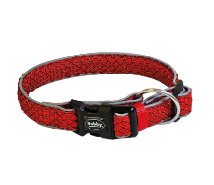 Nobby Ошейник для собак Mesh Air S-M 2,5х30-45 см красный