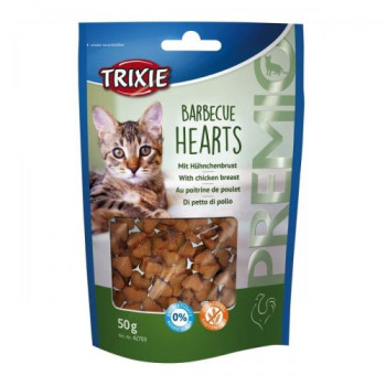 Trixie Ласощі для котів Premio Barbecue Hearts Курка 50 г
