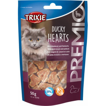 Trixie Ласощі для котів Premio Hearts Качка 50 г