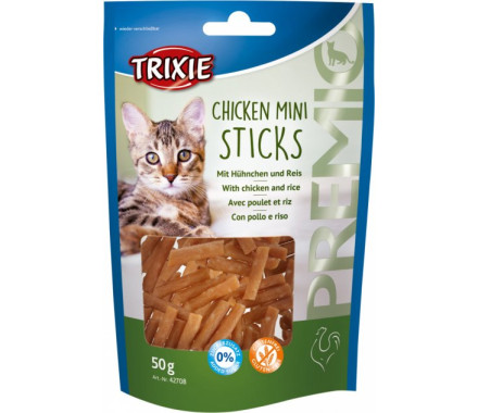 Trixie Лакомства для котов Premio Mini Sticks Курица и рис 50 г